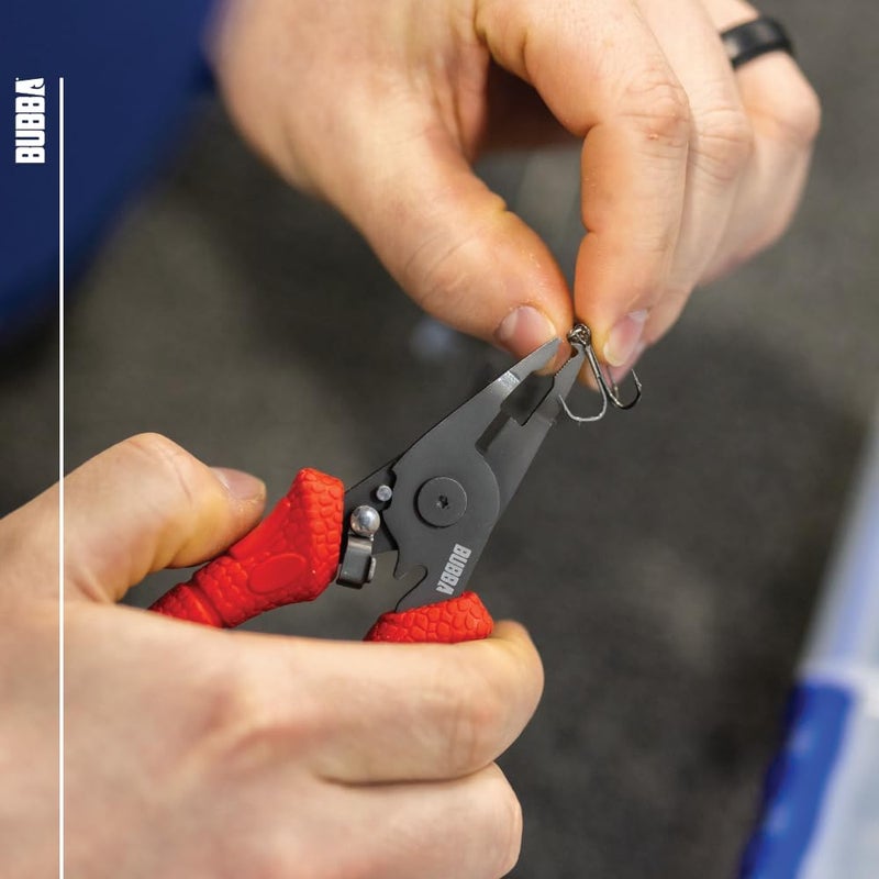 Bubba 6" Split Ring Pliers with Micro Serrated Line Cutters and Stainless Steel Construction, Precise Tip and Non-Slip Grip - Image 2